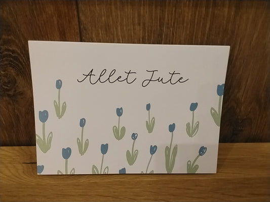 Klappkarte Allet Jute